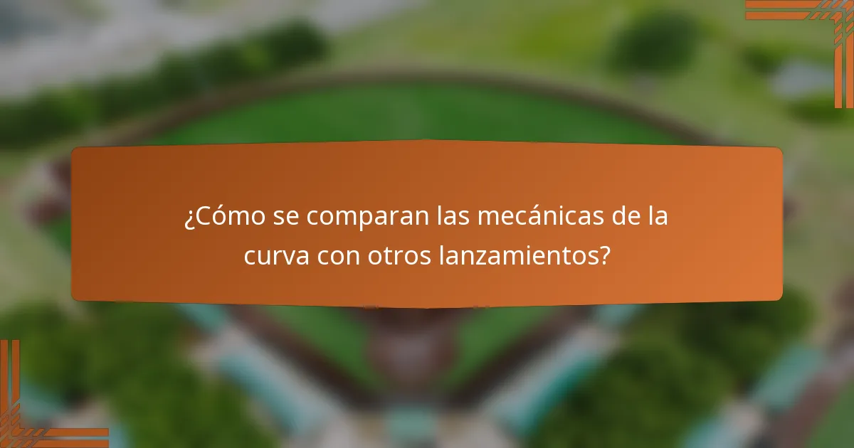 ¿Cómo se comparan las mecánicas de la curva con otros lanzamientos?